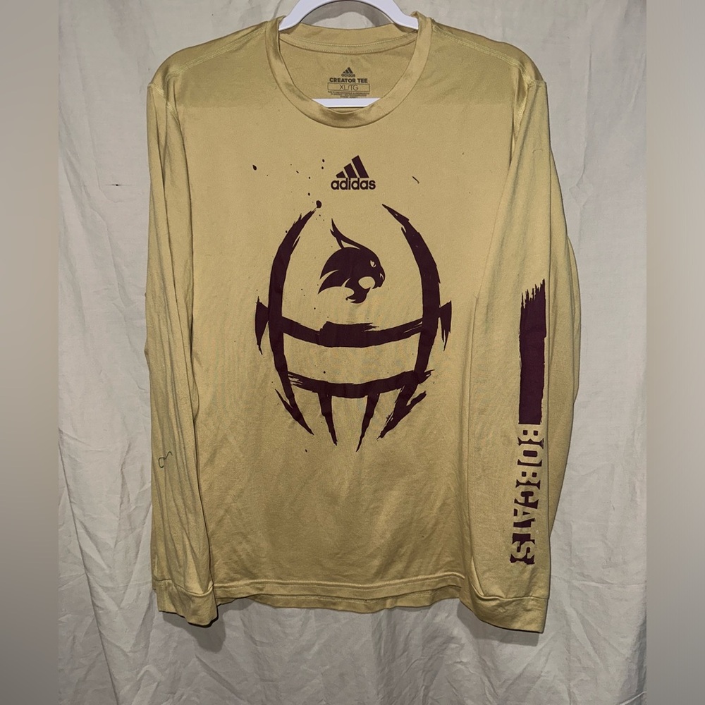 Adidas Texas State University Football dri fit shirt